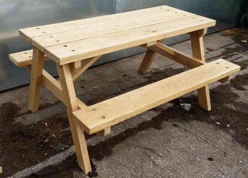Heavy duty oak picnic table 5'-1.5m - COLLECTION OR LOCAL DELIVERY ONLY
