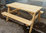 Heavy duty oak picnic table 4'-1.2m - COLLECTION OR LOCAL DELIVERY ONLY