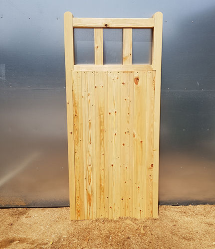 Softwood exterior door, open top,  up to 6ft high x 4ft wide