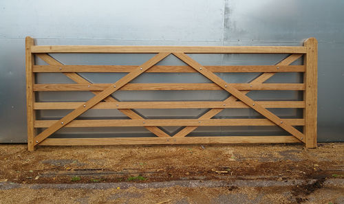 Woodmancote Dried Oak 6 bar entrance gate up to 3.66m - 12' wide