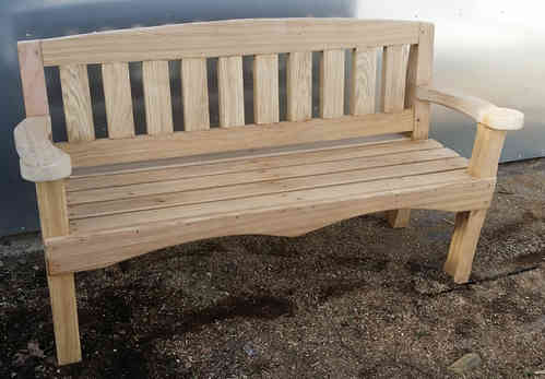 Bilmor slatted back bench seat - 6'-1.8m