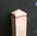 Diamond topped single grooved  8x8inch (20x20cm) bollard - up to 4ft (1.2m)