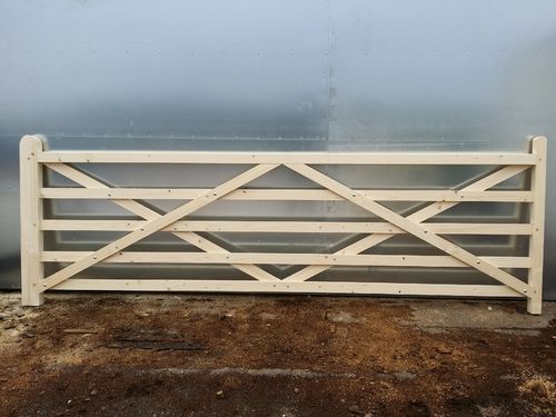 Woodmancote treated softwood entrance gate up to 3.6m - 12ft wide