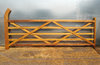 Kingscote Iroko entrance gate up to 3.6m - 12ft wide