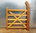 Kingscote Iroko entrance gate up to 1.2m - 4ft wide