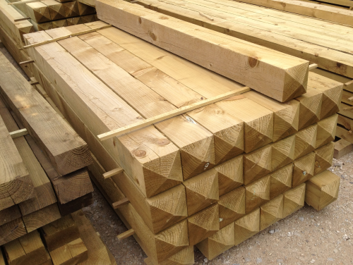 6x6inch softwood PT gate post