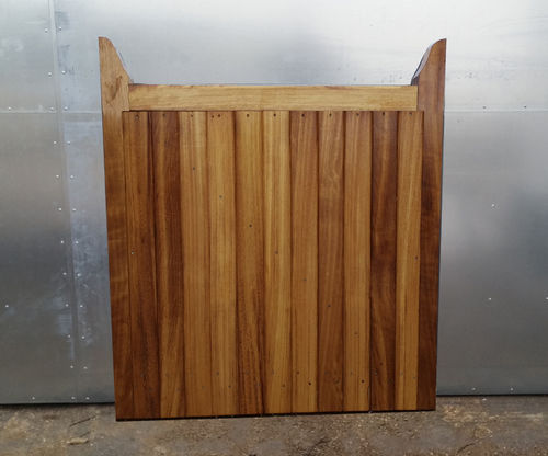 Iroko Marchelle solid gate - Sizes up to 1.22m wide x 1.22m high