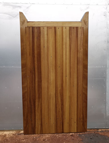 Iroko Marchelle solid gate - Sizes up to 1.22m wide x 1.83m high