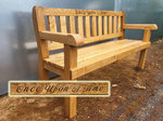 Lilbern dried oak memorial seat - 5'-1.5m
